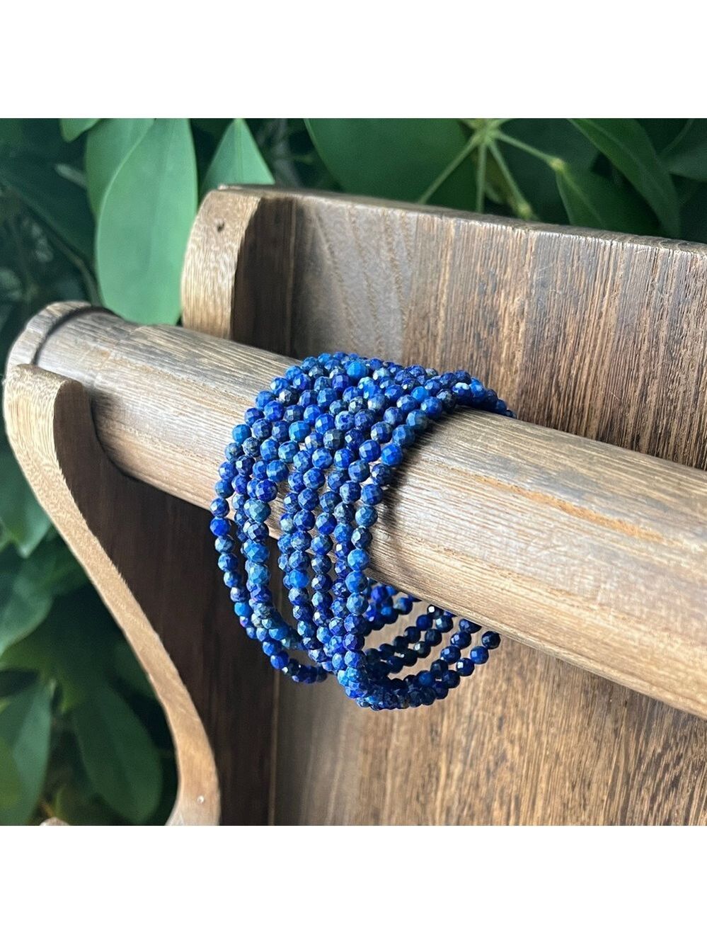 Lapis faceted bracelet